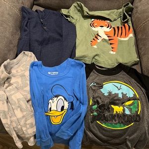 Toddler boys pack of shirts